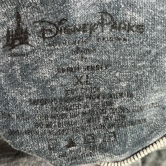 Disneyland Acid Wash Grey Black Spirit Jersey Disney Parks Long Sleeve Size XL - Picture 2 of 8